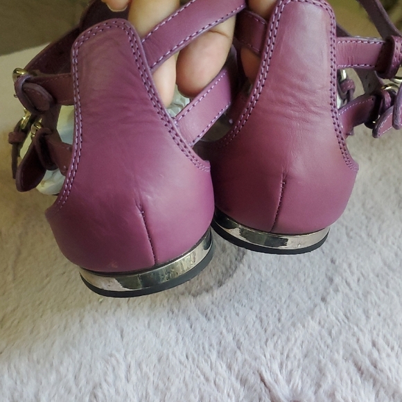 Giuseppe Zanotti Designs Gladiator Purple Strappy Sandals Size 38 - Picture 4 of 9